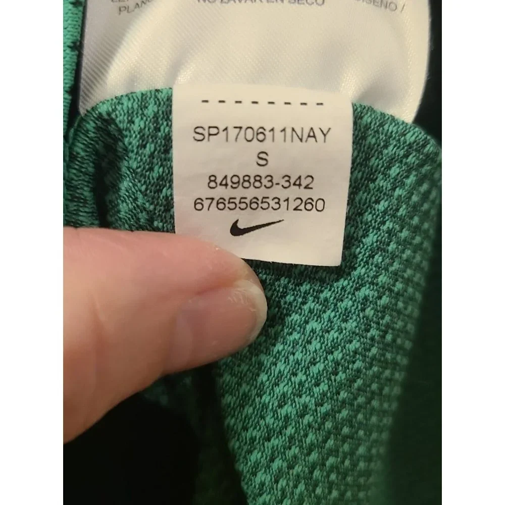 Nike Dri-fit Apple Green Pullover Long Sleeve Running Top Women Small EUC 849883